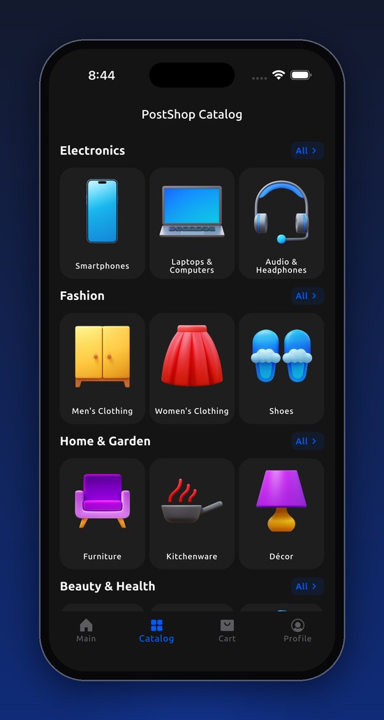 PostShop — catalog