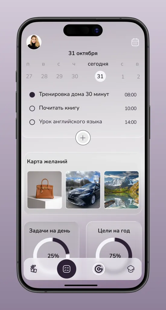 Tsel — Today and wish map