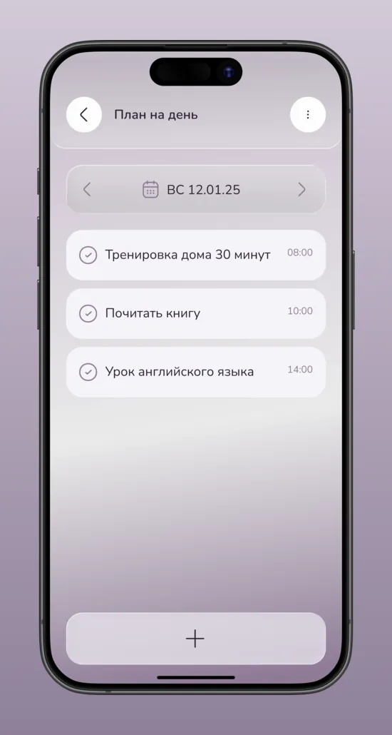 Tsel — Plan for the day
